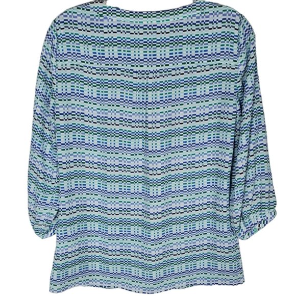 Banana Republic Shirt Blouse Top Career wear Oversized Flowy Art deco style XS - Picture 7 of 11